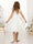 A-Line/Princess Lace Sleeveless V-Neck Knee-Length Flower Girl Dresses