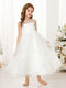 A-Line/Princess Lace Sleeveless Scoop Neck Flower Girl Dresses