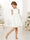 A-Line/Princess Satin Short Sleeves Scoop Neck Mini Flower Girl Dresses
