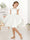 A-Line/Princess Satin Short Sleeves Scoop Neck Mini Flower Girl Dresses