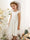 A-Line/Princess Satin Short Sleeves Scoop Neck Mini Flower Girl Dresses
