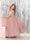 Ball-Gown Satin Sleeveless V-Neck Floor-Length Flower Girl Dresses