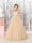 Ball-Gown Tulle Short Sleeves Scoop Neck Floor-Length Flower Girl Dresses