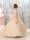 Ball-Gown Tulle Short Sleeves Scoop Neck Floor-Length Flower Girl Dresses