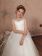 Ball-Gown Tulle Sleeveless Scoop Neck Floor-Length Flower Girl Dresses
