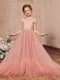 A-Line/Princess Chiffon Sleeveless Square Neck Floor-Length Junior Bridesmaid Dresses