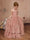 A-Line/Princess Lace Chiffon Sleeveless Scoop Neck Floor-Length Junior Bridesmaid Dresses