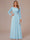 A-Line/Princess Scoop Long Sleeves Ruched Mother of the Bride Dresses with Appliques