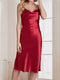 Women's Spaghetti Straps Sexy Robes with Split Side