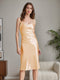 Women's Spaghetti Straps Sexy Robes with Split Side