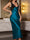 Sheath/Column V-Neck Sleeveless Luxurious Robes with Lace Appliques