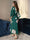 Hand Painted Watercolor Flower Tea-Length  Women's Robes