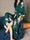 Hand Painted Watercolor Flower Tea-Length  Women's Robes