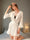 Solid Color Sexy Silk Satin Short/Mini Women's Robes with Ruffles
