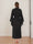 Luxurious Solid Colored Long Women's Bridal Robe with Lace Trim
