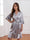 Women's V-Neck Half Sleeves Knee-Length Bridal Robes with Ruffles