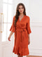 Women's V-Neck Half Sleeves Knee-Length Bridal Robes with Ruffles