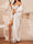 White Long Lace Sleeves Ankle-Length Elegant Bride Robes