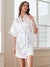 Women's Half Sleeves Short/Mini Solid Colored Robes