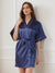 Women's Half Sleeves Short/Mini Solid Colored Robes