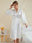 Women's 3/4 Sleeves Knee-Length Solid Colored Casual Robes