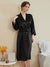 Women's 3/4 Sleeves Knee-Length Solid Colored Casual Robes