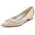 Women's Silk Satin With Flat Heel Closed Toe Rhinestone Party Shoes