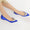 Women's Silk Satin With Rhinestone Closed Toe Flat Heel Party Shoes