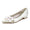 Women's Silk Satin With Flower Closed Toe Flat Heel Party Shoes