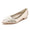 Women's Silk Satin With Flower Pearl Rhinestone Closed Toe Flat Heel Party Shoes