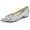 Women's Silk Satin With Closed Toe Rhinestone Flat Heel Party Shoes