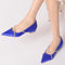 Women's Silk Satin With Closed Toe Rhinestone Flat Heel Wedding Shoes