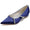 Women's Silk Satin With Closed Toe Rhinestone Flat Heel Wedding Shoes