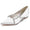 Women's Silk Satin With Closed Toe Rhinestone Flat Heel Wedding Shoes