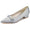 Women's Flower Silk Satin With Rhinestone Closed Toe Flat Heel Wedding Shoes