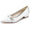 Women's Flower Silk Satin With Rhinestone Closed Toe Flat Heel Wedding Shoes
