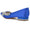 Women's Silk Satin Flat Heel With Closed Toe Rhinestone Wedding Shoes