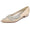 Women's Silk Satin Flat Heel With Closed Toe Rhinestone Wedding Shoes