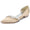 Women's Silk Satin With Pearl Closed Toe Flat Heel Wedding Shoes