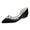 Women's Silk Satin Closed Toe With Rhinestone Flat Heel Wedding Shoes