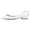 Women's Silk Satin Closed Toe With Rhinestone Flat Heel Wedding Shoes