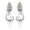Women's Silk Satin Closed Toe With Rhinestone Flat Heel Wedding Shoes