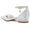 Women's Lace With Ankle Strap Lace Closed Toe Flat Heel Wedding Shoes