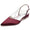 Women's Rhinestone Closed Toe Silk Satin With Ankle Strap Flat Heel Wedding Shoes