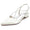 Women's Rhinestone Closed Toe Silk Satin With Ankle Strap Flat Heel Wedding Shoes