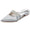 Women's Silk Satin With Closed Toe Flat Heel Rhinestone Wedding Shoes
