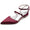 Women's Silk Satin With Ankle Strap Closed Toe Flat Heel Wedding Shoes
