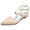 Women's Silk Satin With Ankle Strap Closed Toe Flat Heel Wedding Shoes
