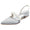 Women's Silk Satin Flower With Closed Toe Flat Heel Evening Shoes