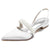 Women's Silk Satin Flower With Closed Toe Flat Heel Evening Shoes